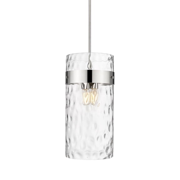 3035P12-PN-Z-Lite-Fontaine - 4 Light Pendant In Transitional Style-24.5 Inches Tall and 13 Inches Wide-Polished Nickel Finish