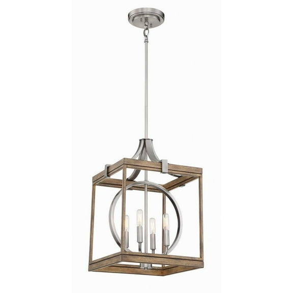 4 Light Pendant in Transitional Style 22 inches Tall By 14.5 inches Wide Bailey Street Home 57-Bel-3330173