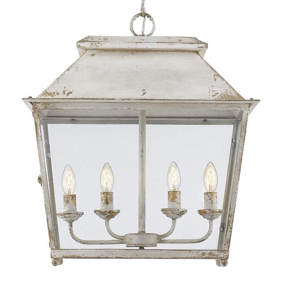 4 Light Pendant in Transitional Style 24.25 inches High By 21.25 inches Wide-Antique Ivory Finish Bailey Street Home 170-Bel-4476401