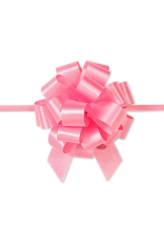 4" Light Pink Classic Pull Bow (18 Loops) - 2 Bows (pb4pi)