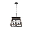 thumbnail image 1 of 4-Light Retro Farmhouse Chandelier Light With Chain Kitchen Chandelier Light Fixtures For Dining Room (No Light, 1 of 8