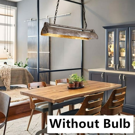 Antique Iron Chandelier Island Light Rustic Farmhouse Pendant Lamp Lighting Fixtures Without Bulb