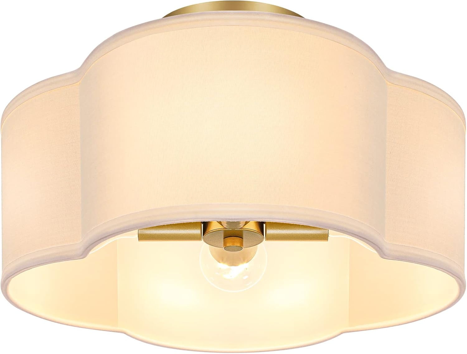 4-Light Semi Flush Mount Ceiling Light Fixture