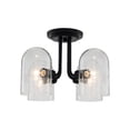 thumbnail image 1 of 4 Light Semi-Flush Mount In Industrial Style-10 Inches Tall And 15 Inches Wide Kalco Lighting 514045Mb, 1 of 2