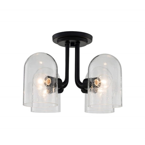 4 Light Semi-Flush Mount In Industrial Style-10 Inches Tall And 15 Inches Wide Kalco Lighting 514045Mb