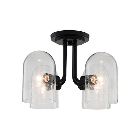 4 Light Semi-Flush Mount In Industrial Style-10 Inches Tall And 15 Inches Wide Kalco Lighting 514045Mb