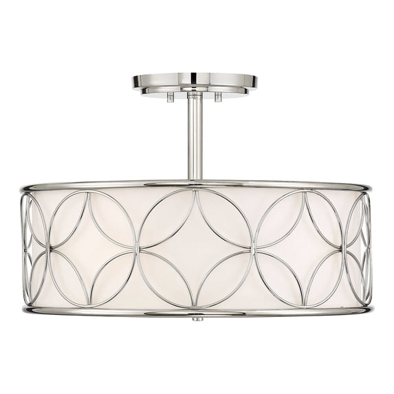 Reid 4-Light Ceiling Light in Polished Nickel