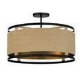 thumbnail image 1 of 4 Light Semi-Flush Mount-Soft Brass/Coal Finish Minka Lavery 3869-726, 1 of 7