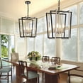 thumbnail image 1 of LovingAHome 4-Light Farmhouse Square Geometric Pendant Light for Dinning Room Kitchen Island, 1 of 7