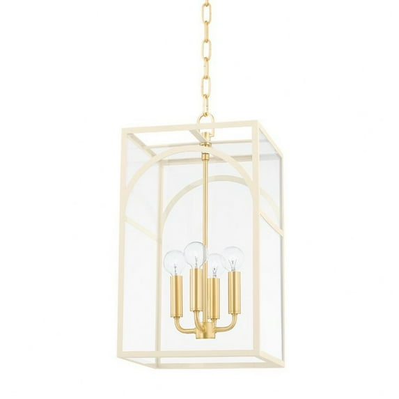 4 Light Small Pendant-20.5 Inches Tall And 11 Inches Wide -Traditional Installation Mitzi H642704s-Agb/Tcr