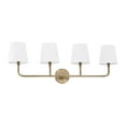 thumbnail image 1 of 4 Light Transitional Bath Vanity Approved For Damp Locations In Transitional Style 35.25 High By 12 Wide-Aged Brass Finish Capital Lighting, 1 of 3