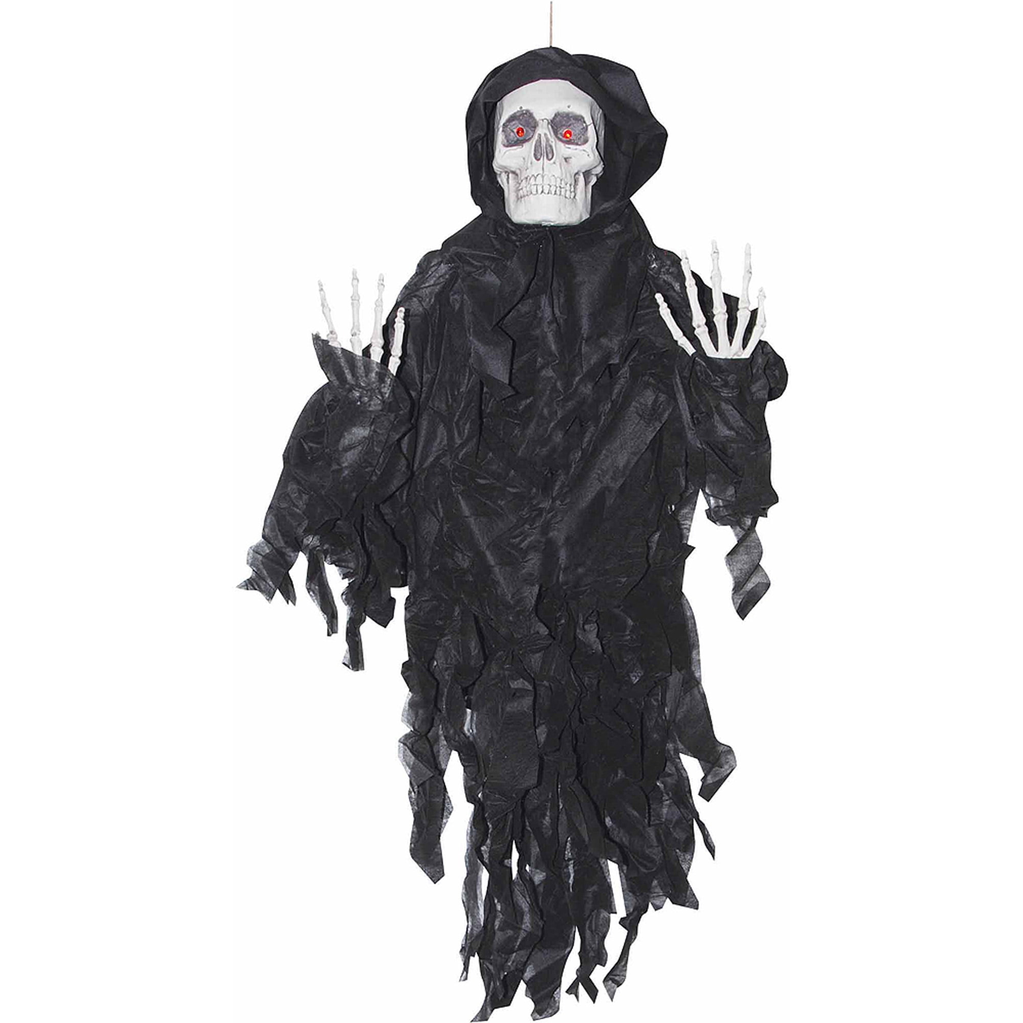 4' Light-Up Black Reaper Halloween Decoration - Walmart.com