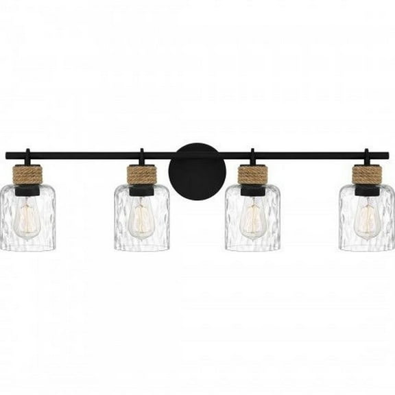 4 Light Vanity Light in Coastal Style-9.25 inches Tall and 33.75 inches Wide Bailey Street Home 71-Bel-4961933