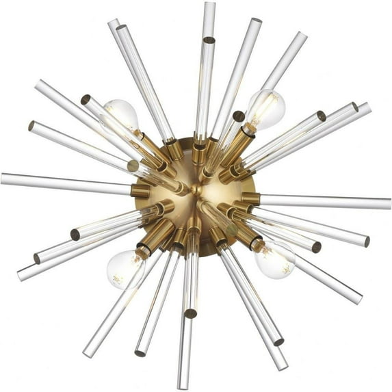 4 Light Wall Sconce in Modern Style-18 inches Wide-Gold Finish Bailey Street Home 390-Bel-5047898