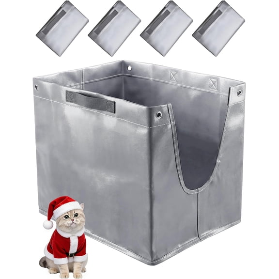 4 Litter Box Liners F Compatible with Modkat Litter Box, Litter Liners for Modkat Litter Box Type-F with Heavy-Duty Carrying Handles