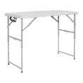 thumbnail image 1 of 4' Long- Height Adjustable Fold in Half Resin Multi Purpose Table in Light Gray, 1 of 5