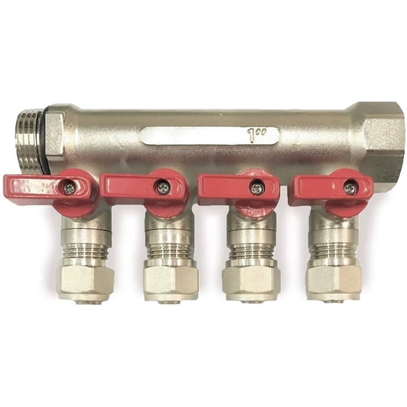 Red Loop Delivery 4-Loop PEX Manifold – 1