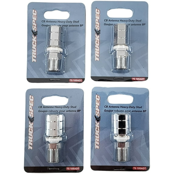 4 Lot TruckSpec TS-105ADT Heavy Duty CB Radio Antenna SO-239 Stud Mount 3/8x24