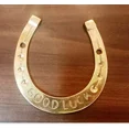 thumbnail image 1 of 4'' Lovely Wall Hanging Horse shoe Vintage Good Luck Brass Naal Home Decor Gifts, 1 of 4