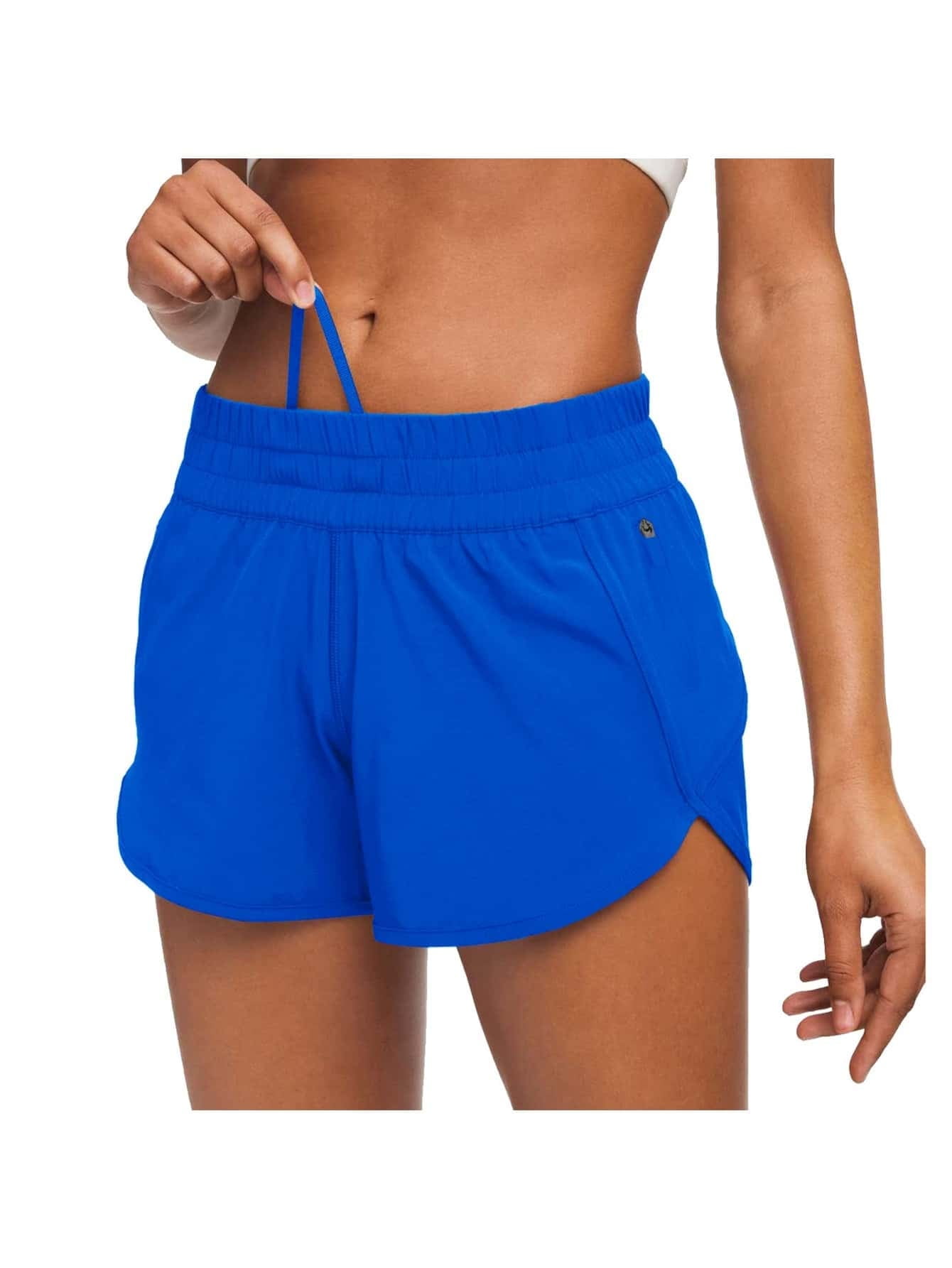 4" Low Athletic Track Shorts for Women with Liner Quick Dry Running Gym