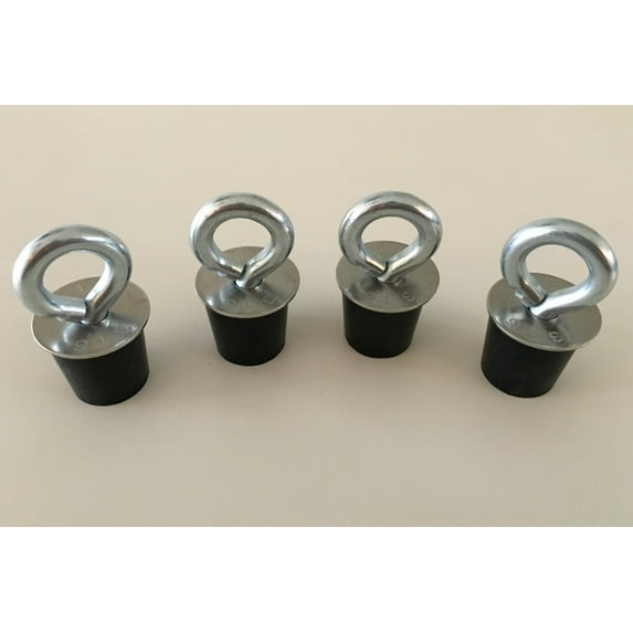 (4) Low Profile Stainless Polaris Lock and Ride Type Tie Downs for Sportsman, RZR, ACE, ATV's