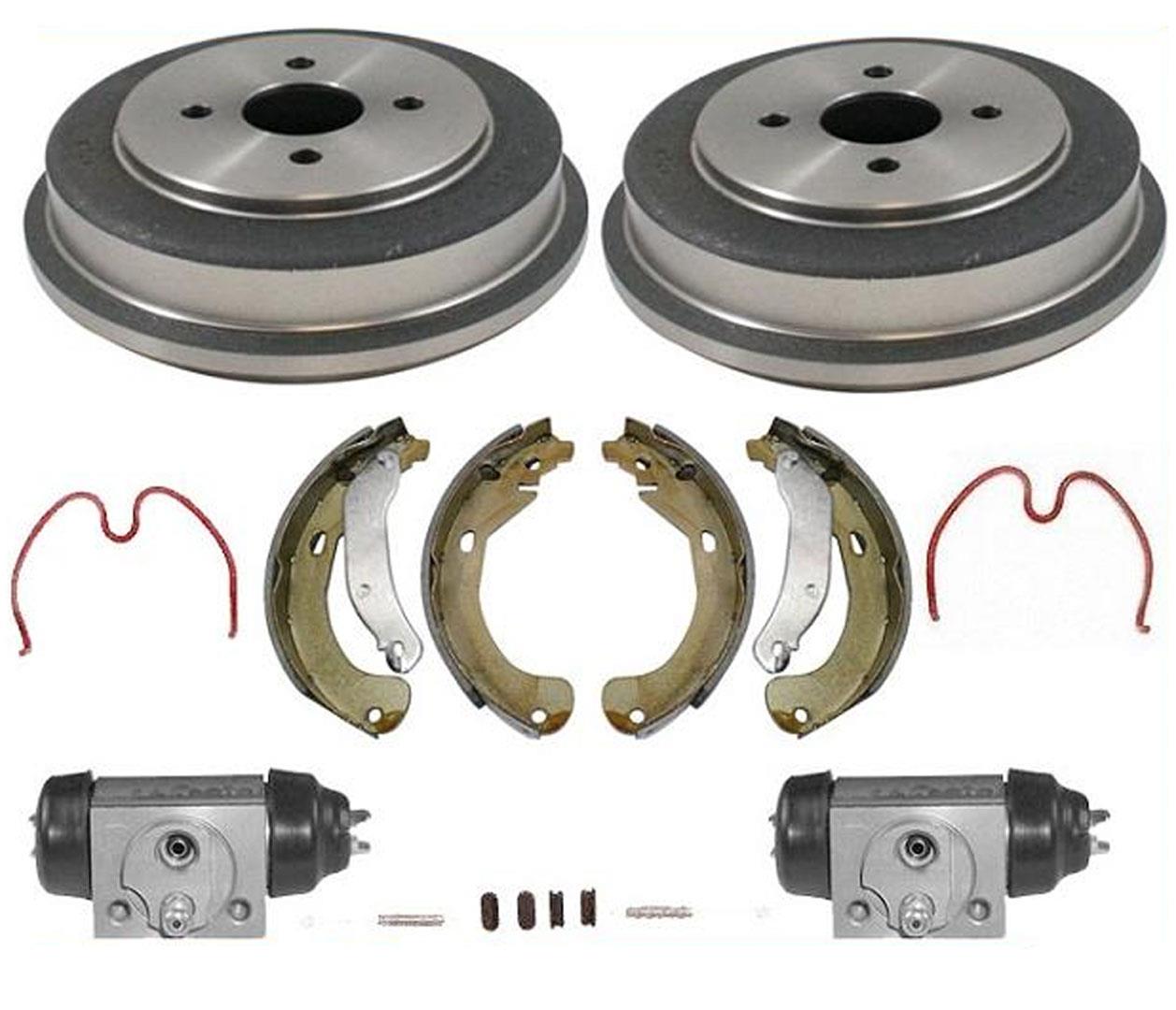 4 Lug Only Drums Brake Shoes Springs Wheel Cylinders for Chevrolet