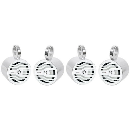 4 MB Quart NK2-116W 120w Marine Boat 6.5" Wakeboard Tower Speakers in Silver