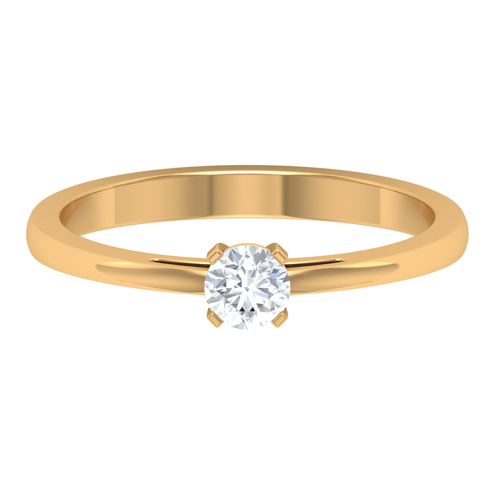 Men's Half Round Engraved 6mm Ring in Yellow Gold – Osnat Har Noy Jewelry