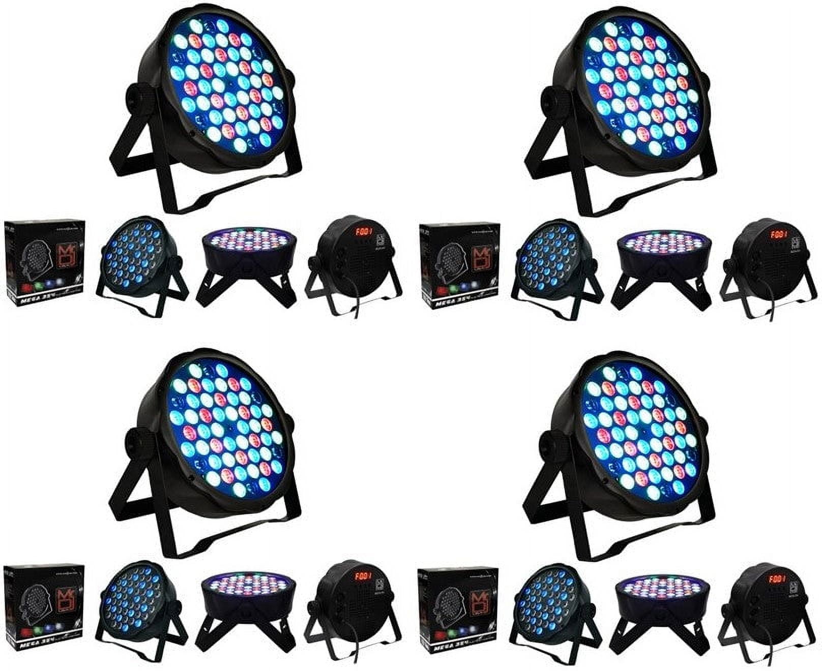 4 MR DJ MEGA354 Slim Disco DJ Party Club Stage Show Lighting Flat Par Wash Lighting