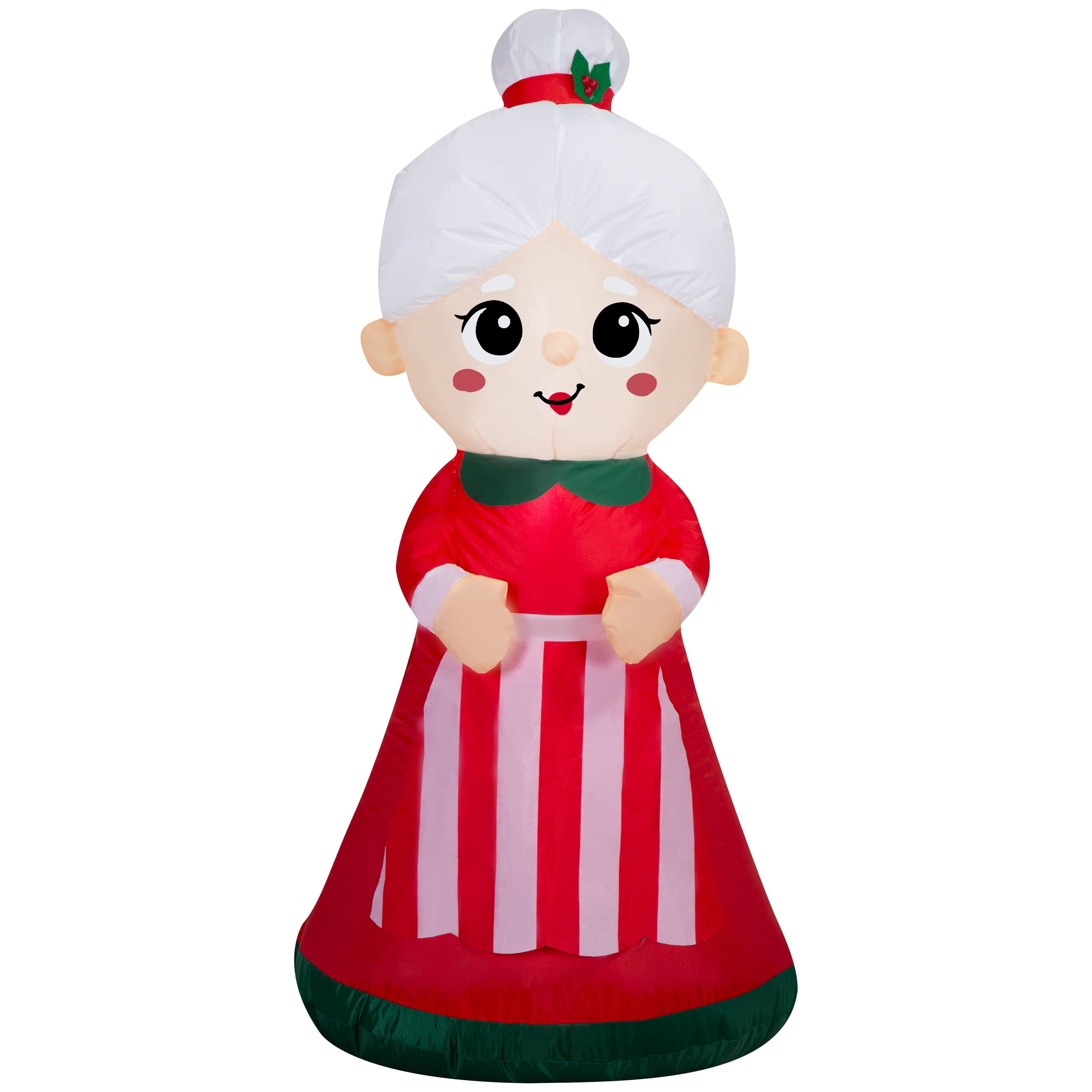 Multicolor Mrs. Claus Christmas Airblown Yard Inflatable, 4', by Holiday Time