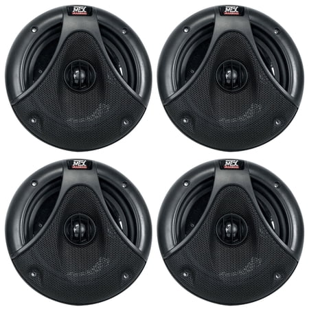 (4) MTX TM652WB-B 6.5" 75w RMS! Marine Boat Speakers with Advanced Crossover