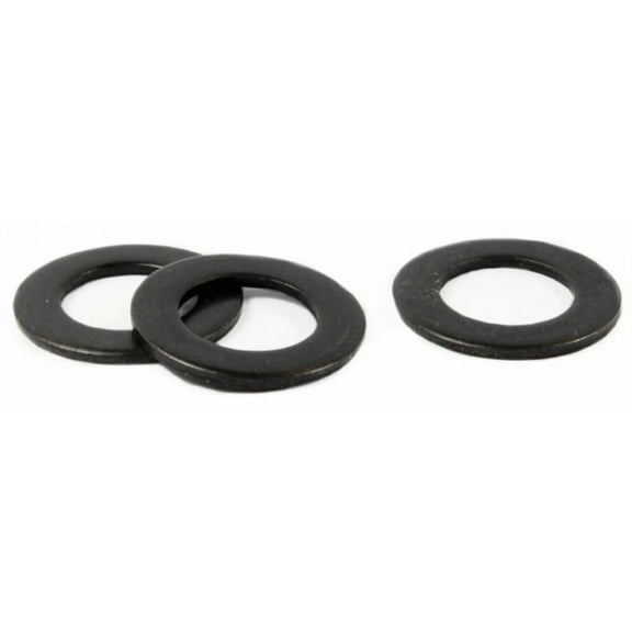 #4 Machine Screw Flat Washers / Steel / Black Zinc - 10000 Piece Carton