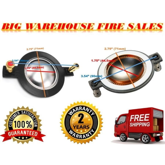 4 Mackie SRM450 SRM-450 Diaphragm 1701 Tweeter Horn Driver MR DJ Part