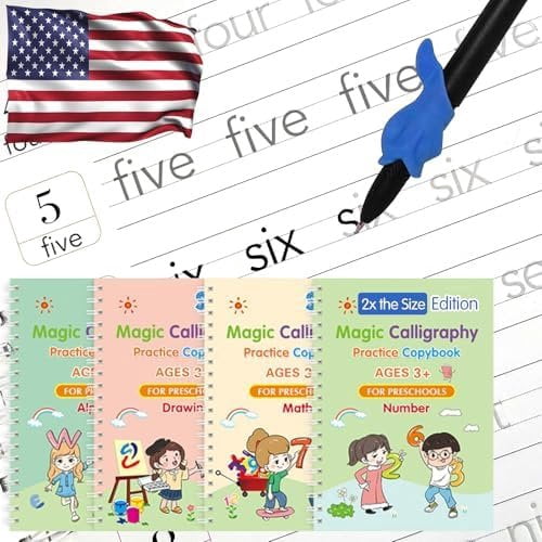 Magic Grooved Writing Practice 4 Magic Grooved Writing Practice for - English Tracing Practice Book ...