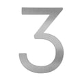 thumbnail image 1 of 4" Mailbox Address Number | Silver. Number "3", 1 of 8