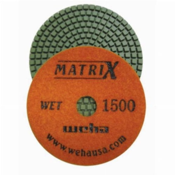 Weha Matrix 4" Wet Diamond Polishing Pads — #50 to #3000