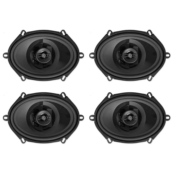 (4) Memphis Audio PRX57 5x7" or 6x8" 80w Car Speakers w/Pivot Tweeters 5x7/5"x7"