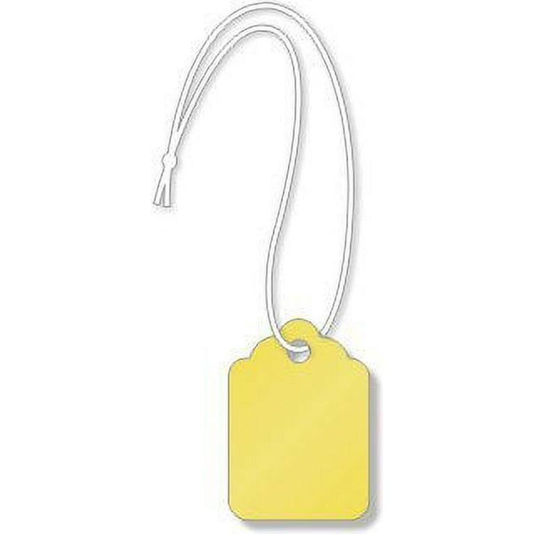Merchandise Tags, White #4 (1-1/2 x 15/16), Hole-No String - Box of 1,000  Tags