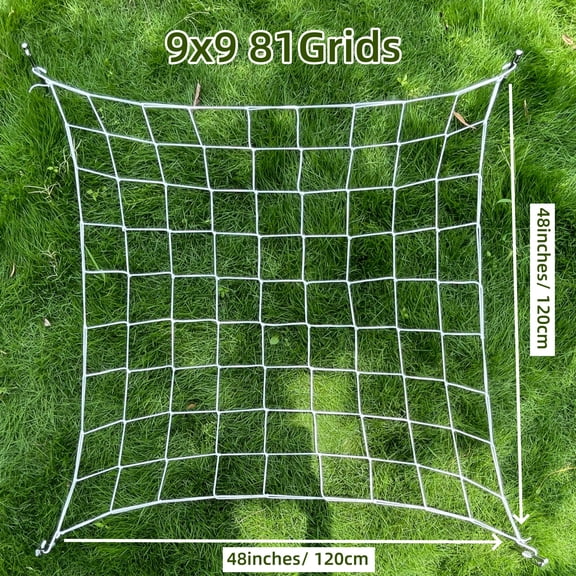 4'' Mesh Trellis Netting  for Grow Tents Plant Support Elastic ScrOG/ LST/ HST Net with Hooks Grow Box Kit Low Stress Training