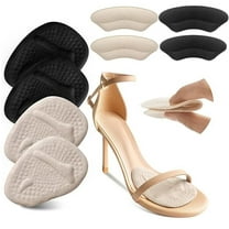 4 Metatarsal Pads for Women Anti Sliding Pads for Open Toe Shoes. Ball of Foot Cushions for Women High Heel All Day Pain Relief High Heel Comfort Pads A233