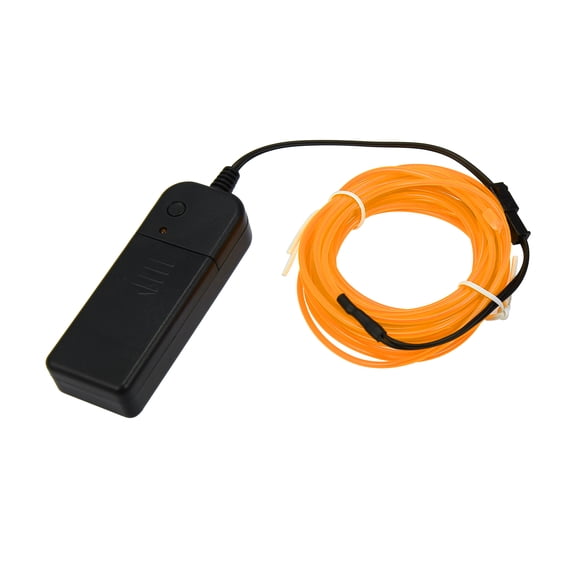 4 Meter/13ft Neon EL Wire String Strip Yellow Cold Light Glow String Strip for Car Auto Interior Decoration