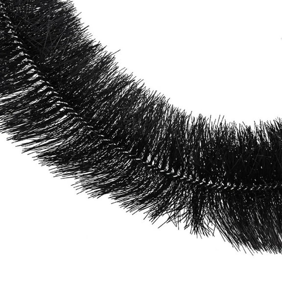 4 Meter Gutter Guard Brush Leaf Filter Protection Clog Remover For Roof Downpipe Black Stainless Steel Wire Superior Quality