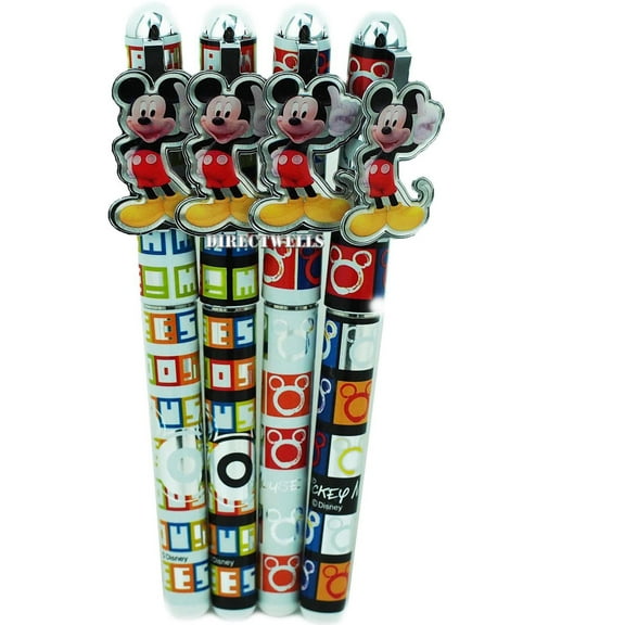4 Mickey Mouse Assorted Roller Pens