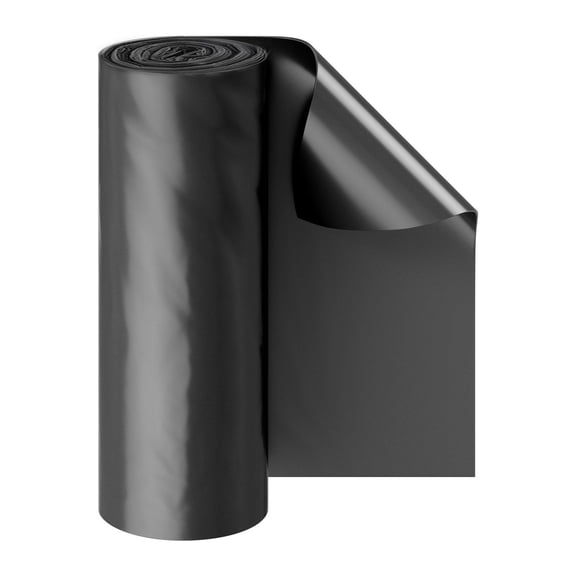 4 Mil 3ft x 50ft Polyethylene Film Roll, Black Waterproof Vapor Barrier for Crawl Space & Painter Rag, Multipurpose Plastic Cover