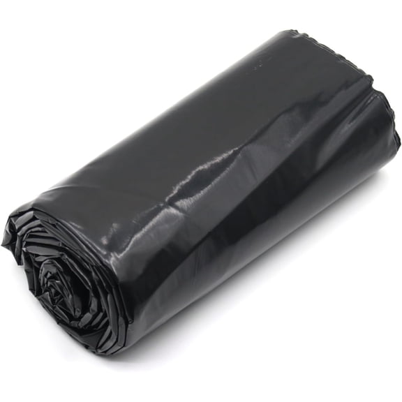 4 Mil Black Plastic Sheeting Weed Barrier Landscape Fabric Heavy Duty Plastic Roll for Garden Multi Use Polyethylene Sheeting, 3FT x 50FT