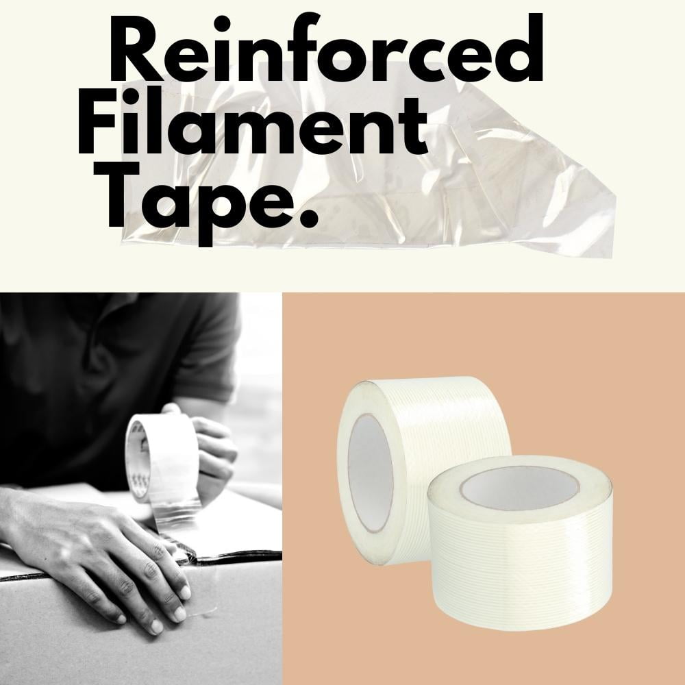 4 Mil Reinforced Fiberglass Filament Tape Industrial Grade High
