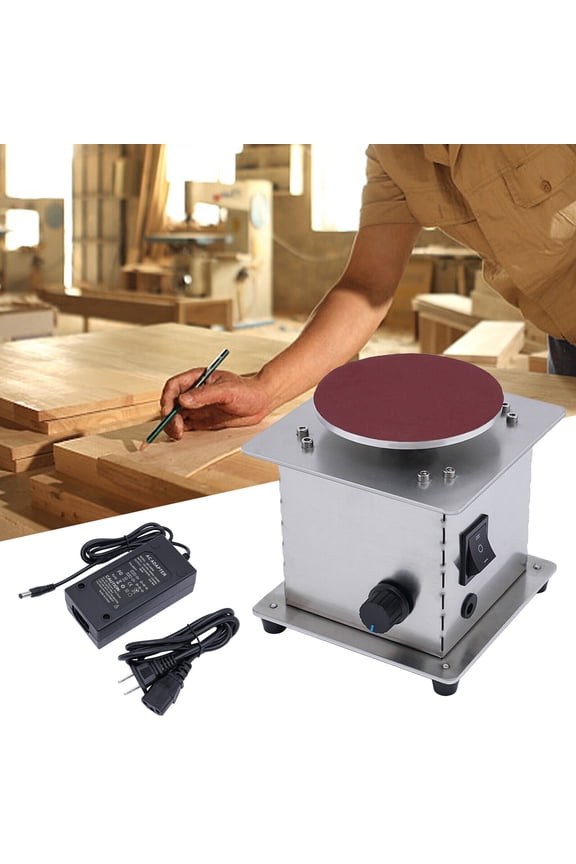 4" Mini Disc Sander Small Sanding Disc Machine Adjustable Speed Bench Sander Polisher