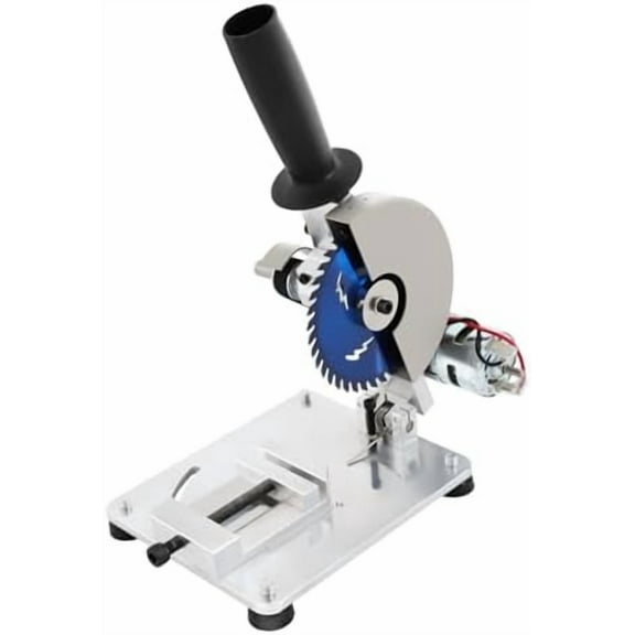 4" Mini Table Saw, 96W 9000RPM Metal & Wood Cutting Machine with 0-45 Angle Adjustment, 1.14" Cutting Depth, 2 Blades for Steel, Aluminum, Wood, Acrylic - Ideal for DIY Crafts and Hobbyists