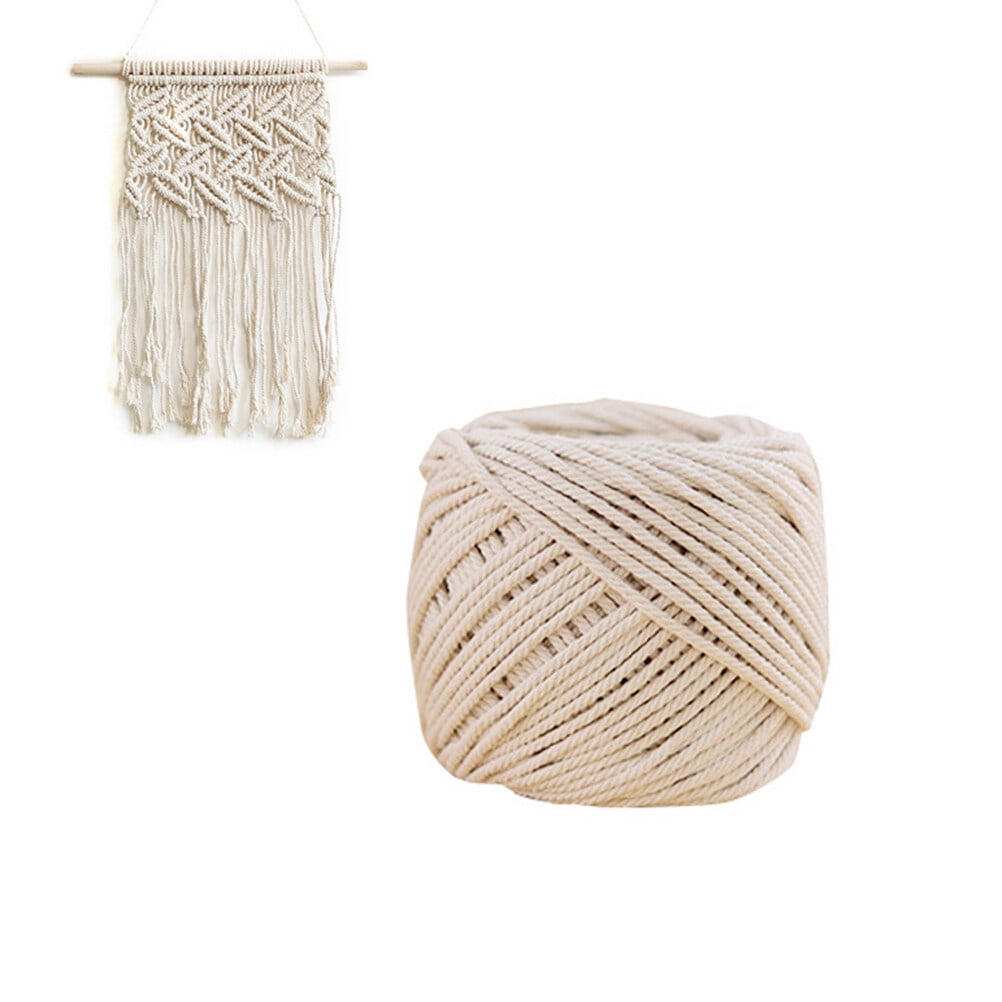 4 Mmx100m Knitting Cord Rope Cotton String Tapestry Wall Hanging Craft ...