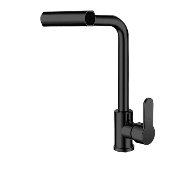 4 Modes Waterfall Kitchen Faucet, Stream Sprayer Stainless Steel Hot Cold Single Hole Deck Mounted Water Sink Mixer Wash Tap - Modern Design